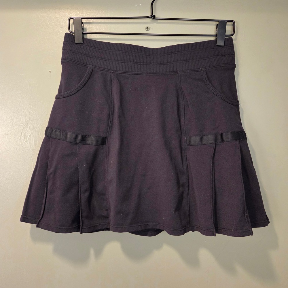 Athleta Women's Any Sport Pleated Skort Size S Black Pull On Active